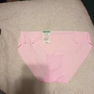 NEW Women's Invisible Edge Bikini Underwear - Auden™ Light Pink Small 4-6